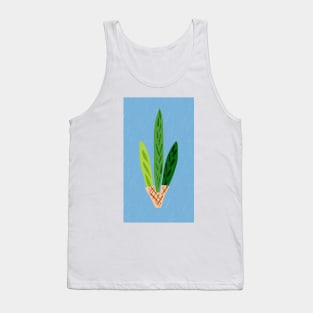 Lulav Light Blue Print Tank Top